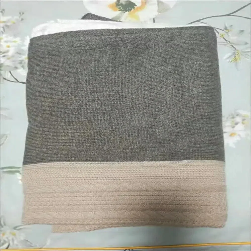 180 * 80cm Bufanda de Cachemir de Invierno para Mujer Pañuelo Suave y cálido para esquí al Aire Libre Bufandas de Mujer Chal de Punto con Costura de Moda