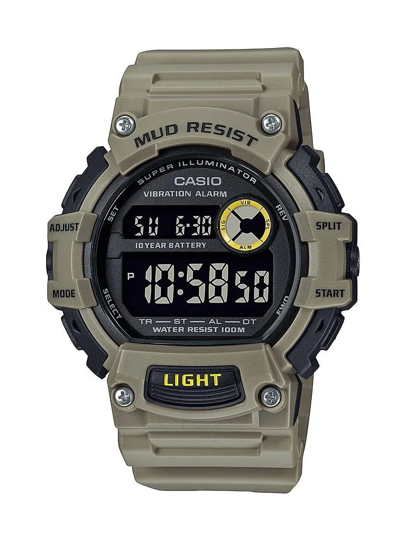 Casio Serie TRT110H | Reloj digital | 100M WR | Cronómetro 1/100 SEC | Luz LED | Resistente al barro | Resistente a bajas temperaturas | Calendario automático | Tiempo dual | Vibración/alarma diaria |