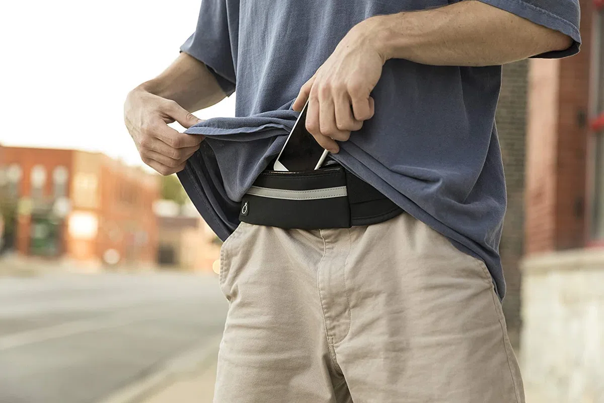 Armear - Riñonera de Viaje con cinturón de Dinero, Oculta, Impermeable, antirrobo, para Pasaporte, para Correr, Hombres y Mujeres